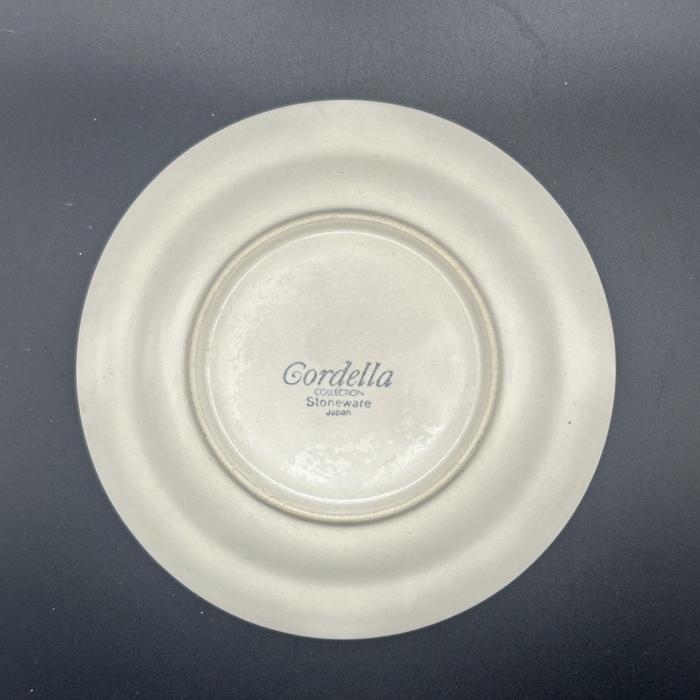 VTG Stoneware Covington Edition Tea Saucers 6" Japan Blue & Grey (6 available) - Picture 2 of 3
